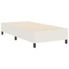 vidaXL Platform Bed Frame Cream 90 x 200 cm Fabric
