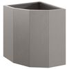 vidaXL Corner Planter Rusty 30 x 30 x 35 cm Weathering steel