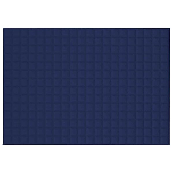 vidaXL Weighted Blanket Blue 138x200 cm Single 6 kg Fabric
