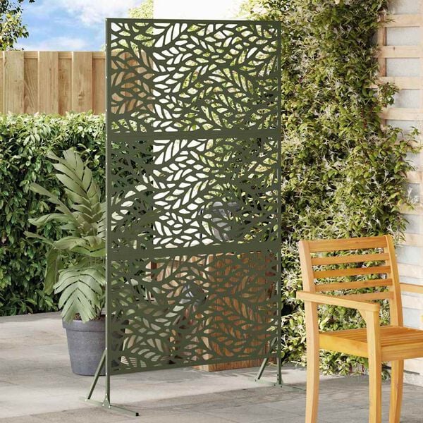 vidaXL Privacy Screen Olive 100 x 50 x 180 cm Steel