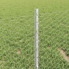 vidaXL Fence and Post Silver 0.4 x 10 m Steel