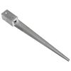 vidaXL Ground Spikes 6 pcs Silver 7x7x75 cm Galvanised Steel