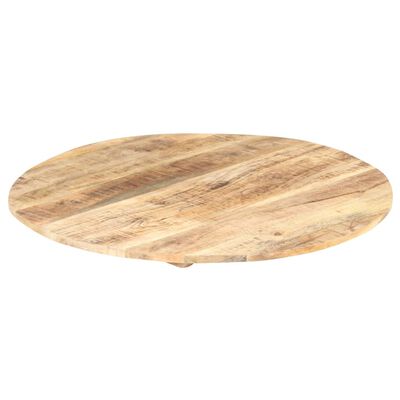 vidaXL Table Top Solid Mango Wood Round 15-16 mm 50 cm