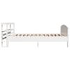 vidaXL Bed Frame without Mattress White 100x200 cm Solid Wood Pine