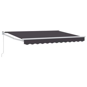 vidaXL Retractable Awning Anthracite 3.5 x 2 m