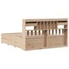 vidaXL Bookcase Bed without Mattress 180x200 cm Super King Solid Wood Pine