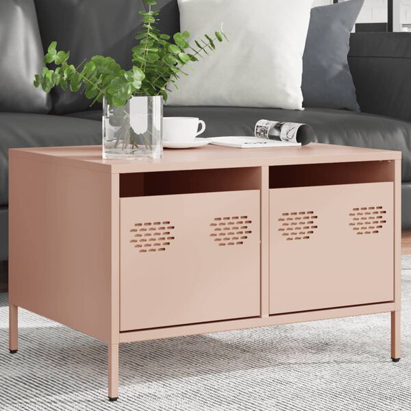 vidaXL TV Cabinet Pink 68x50x43.5 cm Cold-rolled Steel