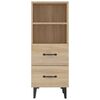 vidaXL Sideboard Sonoma Oak 34.5x34x90 cm Engineered Wood