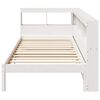 vidaXL Bookcase Bed without Mattress White 90x190 cm Single Solid Wood Pine