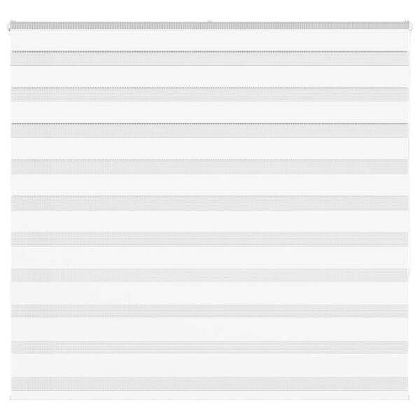 vidaXL Zebra Blind White 165x150 cm Fabric Width 160.9 cm Polyester