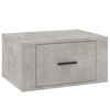 vidaXL Wall-mounted Bedside Cabinets 2 pcs Concrete Grey 50x36x25 cm