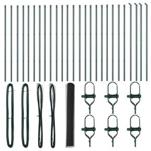 vidaXL Fence Post Grey