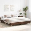 vidaXL Bed Frame No Mattress Brown Oak 200x200 cm Engineered Wood