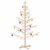 vidaXL Wooden Christmas Tree with Stand Natural 150 cm Solid pine wood