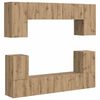 vidaXL TV Cabinet Set 5 pcs Artisan Oak Engineered Wood