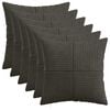 vidaXL Cushion Cover 6 pcs ALMELO Anthracite 30 x 30 cm Corduroy