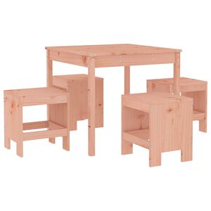 vidaXL 5 Piece Garden Dining Set Solid Wood Douglas