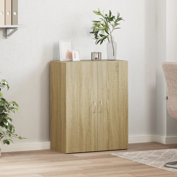 vidaXL File Cabinet Sonoma Oak 60x32x77.5 cm Engineered Wood