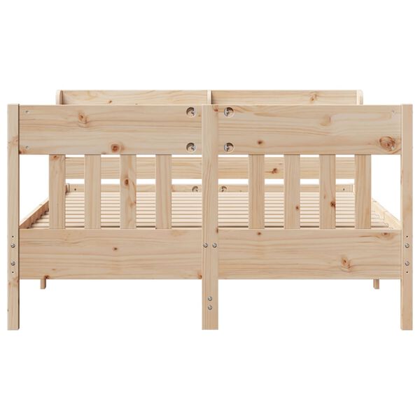 vidaXL Bed Frame without Mattress 140x200 cm Solid Wood Pine