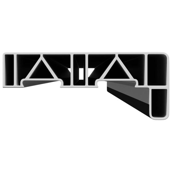 vidaXL Window Sill Anthracite with Wood Grain 140 x 15 x 4.5 cm PVC