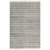 vidaXL Kilim Rug Cotton 120x180 cm with Pattern Black/White