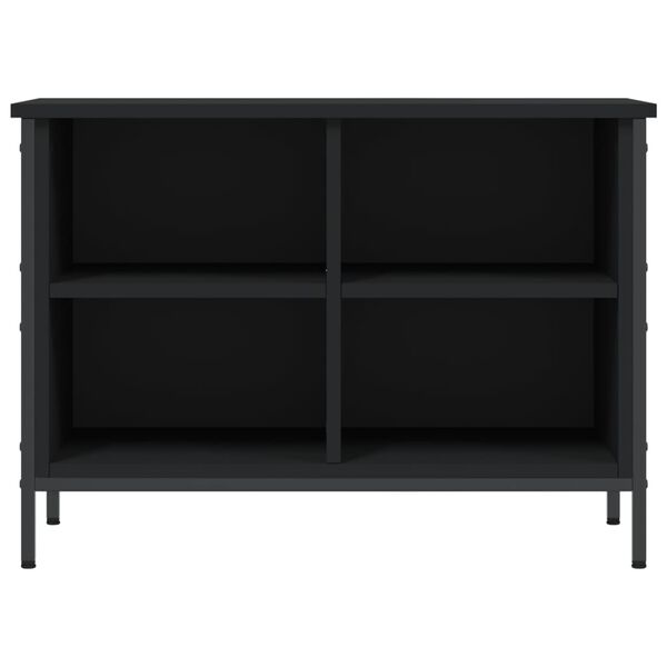 vidaXL Shoe Cabinet Black 69x35x50 cm Engineered Wood