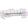 vidaXL Sofa Sets 7 pcs Natural Solid Acacia Wood
