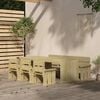vidaXL 5 Piece Garden Dining Set Impregnated Pinewood