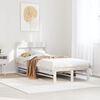 vidaXL Bed Frame without Mattress White 100x200 cm Solid Wood Pine