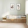 vidaXL Storage Bed Frame Artisan Oak 90 cm Engineered Wood