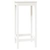 vidaXL Bar Table White 50x50x110 cm Solid Wood Pine