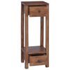 vidaXL Plant Stand with Drawer Brown 30 x 30 x 80 cm Mahogany Wood