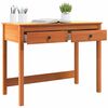vidaXL Desk with Drawer Max Brown 100 x 50 x 78 cm Solid Pine Wood