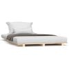 vidaXL Bed Frame without Mattress 75x190 cm Small Single Solid Wood Pine