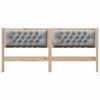 vidaXL Headboard Other Brown and light grey 180 cm Solid pine wood