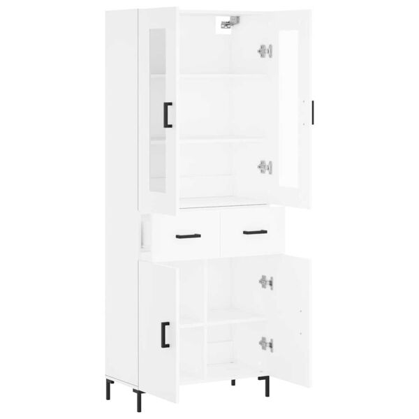 vidaXL Highboard White 69.5x34x180 cm Engineered Wood