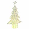 vidaXL Christmas Tree with 160 LEDs Warm white 150 cm PET