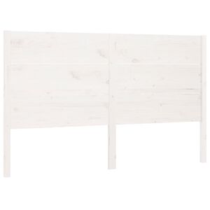 vidaXL Headboard White 146x4x100 cm Solid Wood Pine