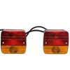 vidaXL Trailer Lights 2 pcs Red 10.5x7.5x10 cm 12V Classic Bulb