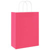 vidaXL Paper Bags 50 pcs with Handles Pink 26x12x35 cm