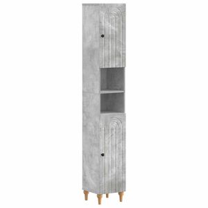 vidaXL Bathroom Cabinet with Open Shelf ALKMAAR Concrete Grey