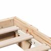 vidaXL Bed Frame Natural 100 x 200 cm Solid Pine Wood