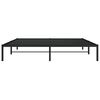 vidaXL Metal Bed Frame without Mattress Black 180x200cm