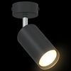 vidaXL Ceiling Spotlight with Spotlights Black 6 x 6 x 16 cm Metal