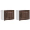 vidaXL Dishwasher Panel Kalmar 2 pcs Brown Oak Engineered Wood