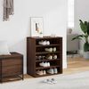 vidaXL Shoe Cabinet Brown Oak 60x35x70 cm Engineered Wood