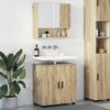 vidaXL Bathroom Furniture Set 2 pcs Sonoma Oak Engineered wood & Metal