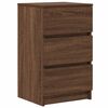 vidaXL Bedside Cabinets with 3 Drawers 2 pcs Brown Oak 39x35x65 cm