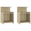 vidaXL Bed Cabinets 2 pcs Sonoma Oak 40x35x60 cm Engineered Wood
