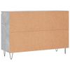 vidaXL Sideboard Concrete Grey 101.5x35x70 cm Engineered Wood